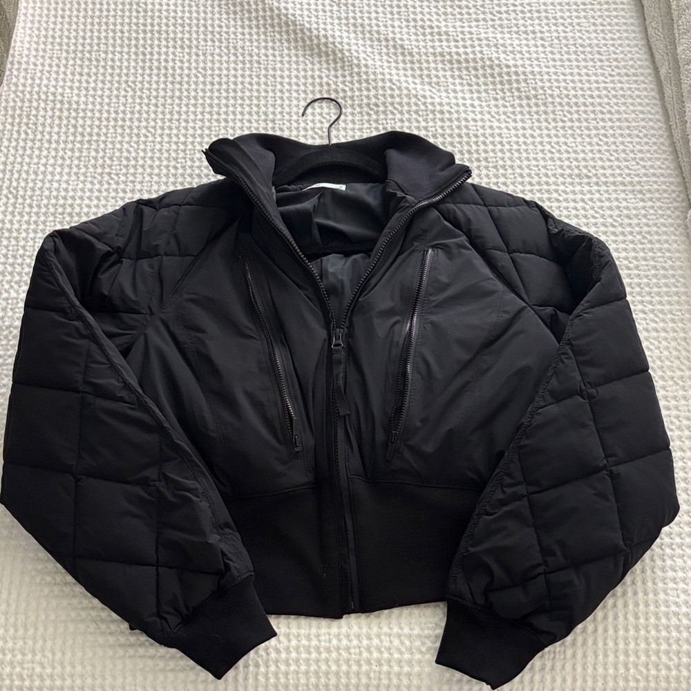 Women's Black Bomber Jacket
